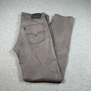 Levi's 508 Tapered Jeans Gray 32x34 (35x33) Stretch Denim Modern Fit